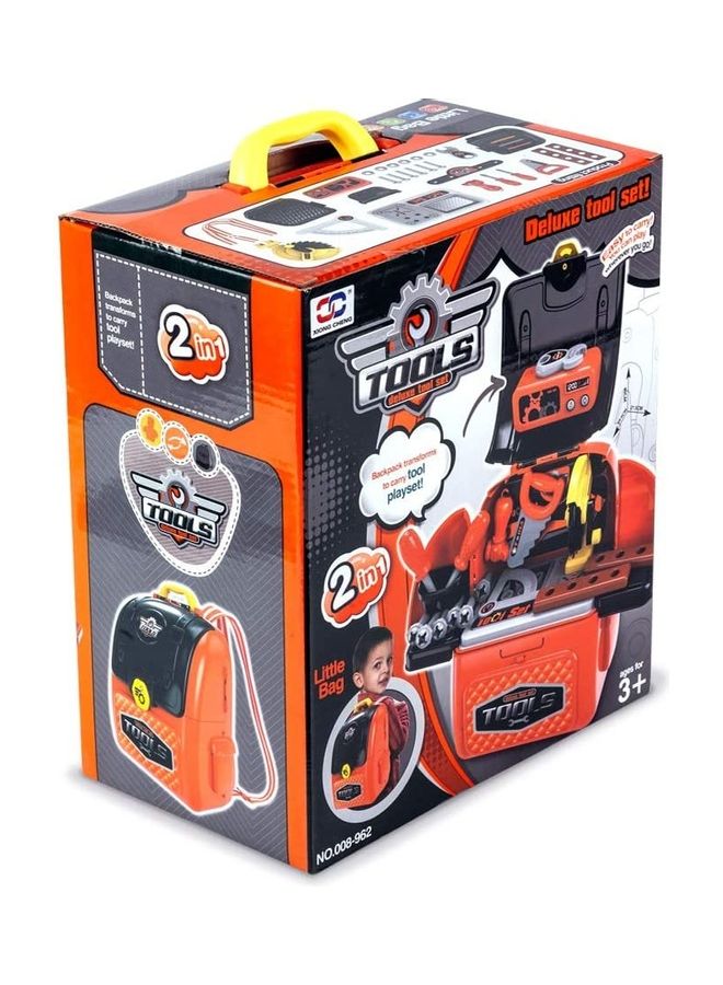 2-In-1 Deluxe Tools Set with Box for Kids