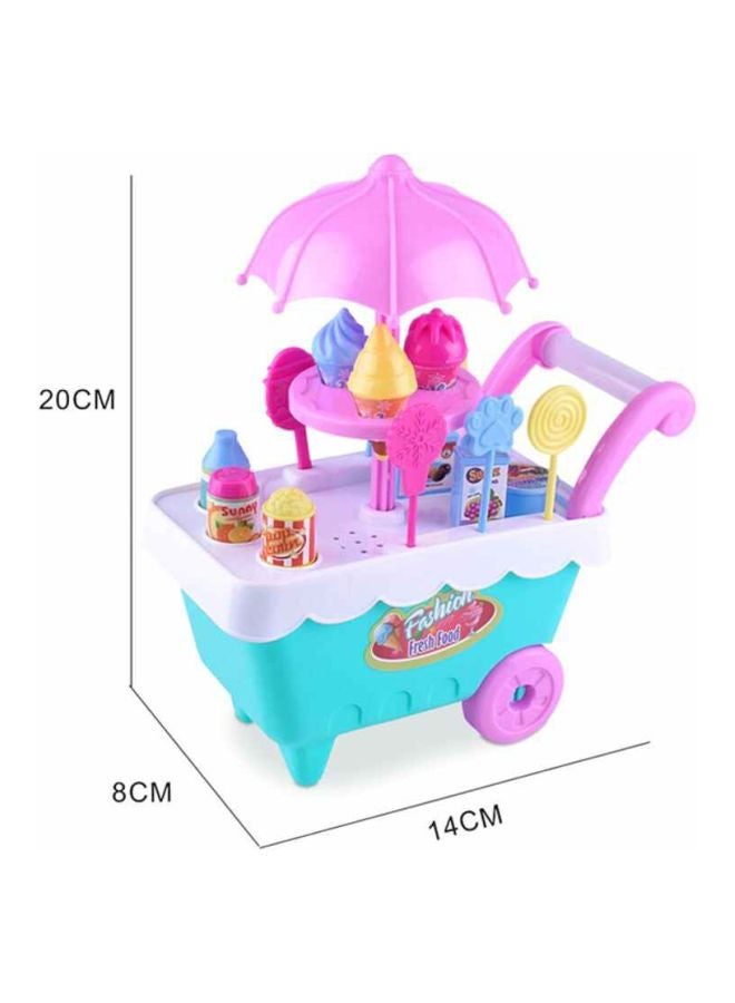 Candy Ice Cream Trolley Toy 20x8x14cm