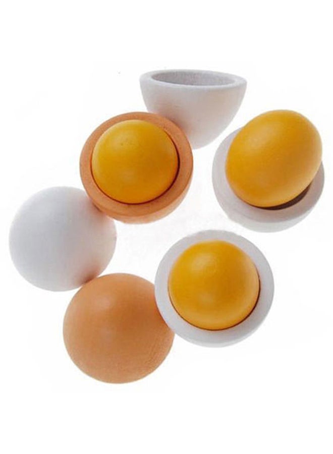 6-Piece Eggs Yolk Pretend Toy