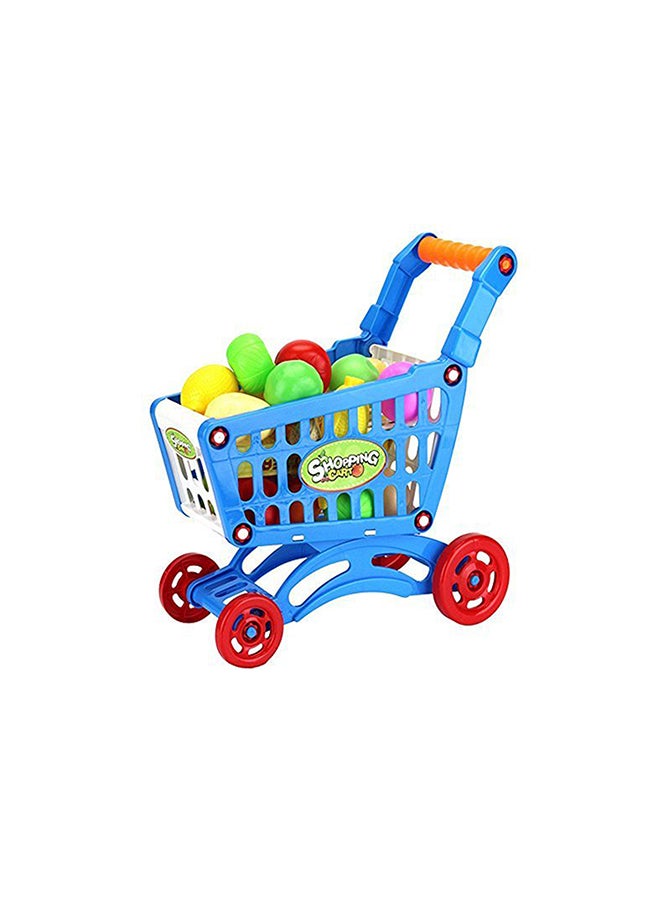 Shopping Cart With Full Grocery Toy