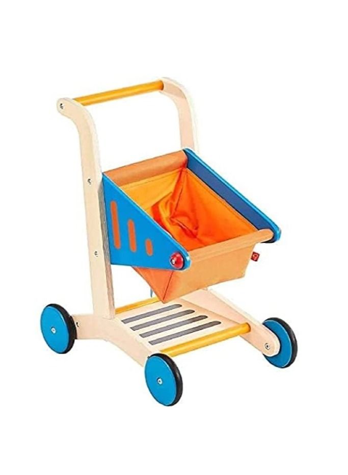 Hape Role Play Wooden Shopping Cart