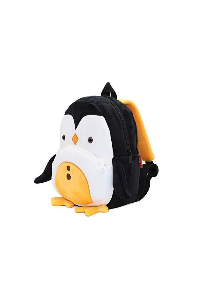 Toddler Catoon Backpack KASTWAVE Cute Bag Plush Animal Cartoon Mini Travel for Preschool Baby Girl Boy 2-6 Years (Penguin)