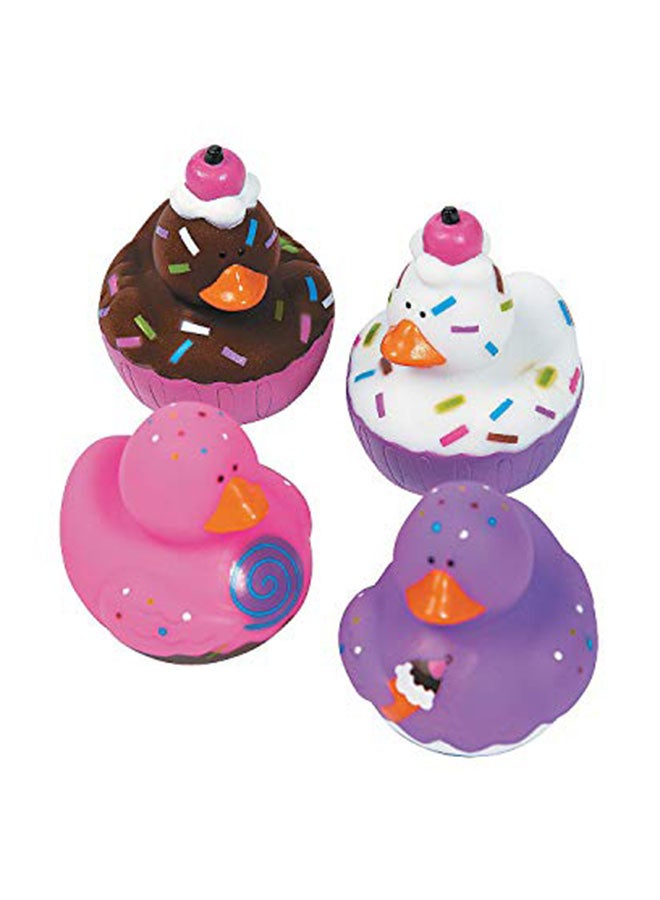 Fun Express 12 Sweet Treat Cupcake Ice Cream Rubber Ducks