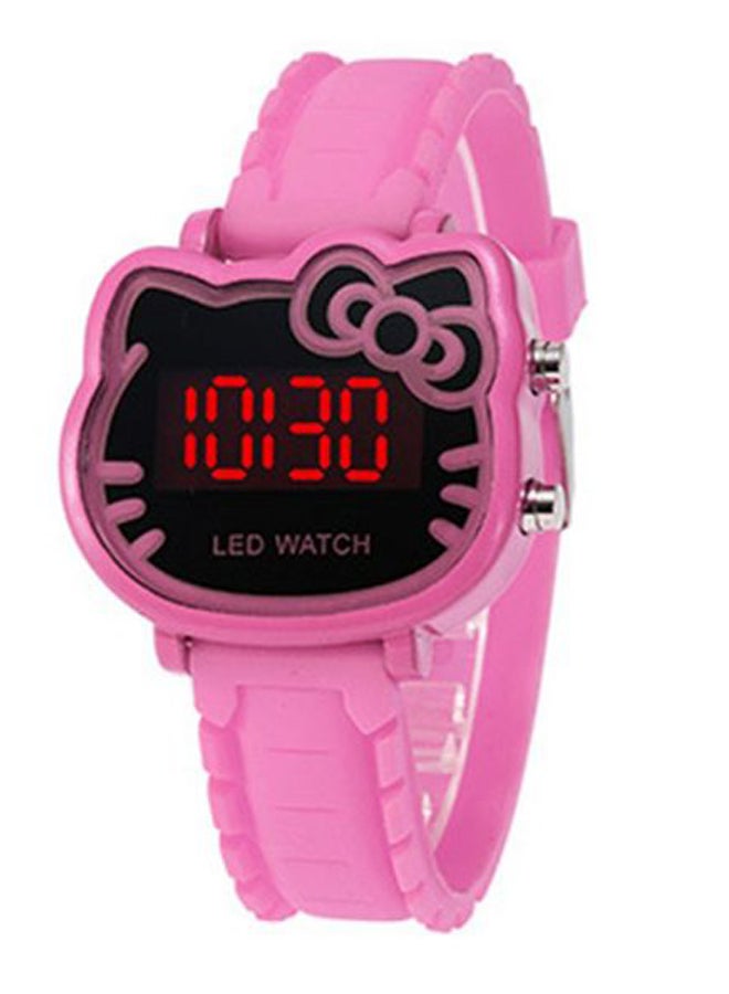 Lovely Cartoon Cat Shape Electronic Watch