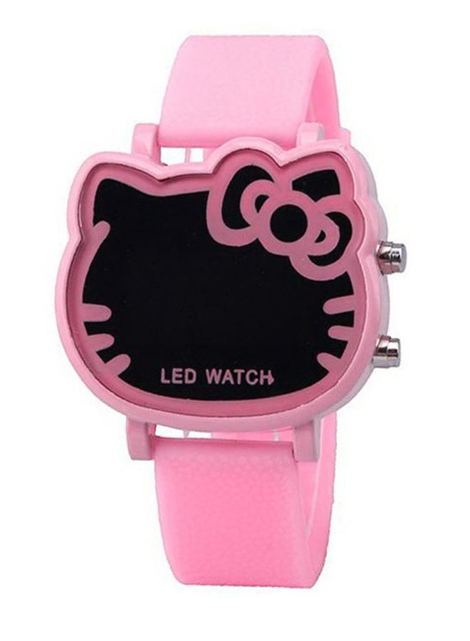 Cute Cartoon Cat Shape Electronic Watch