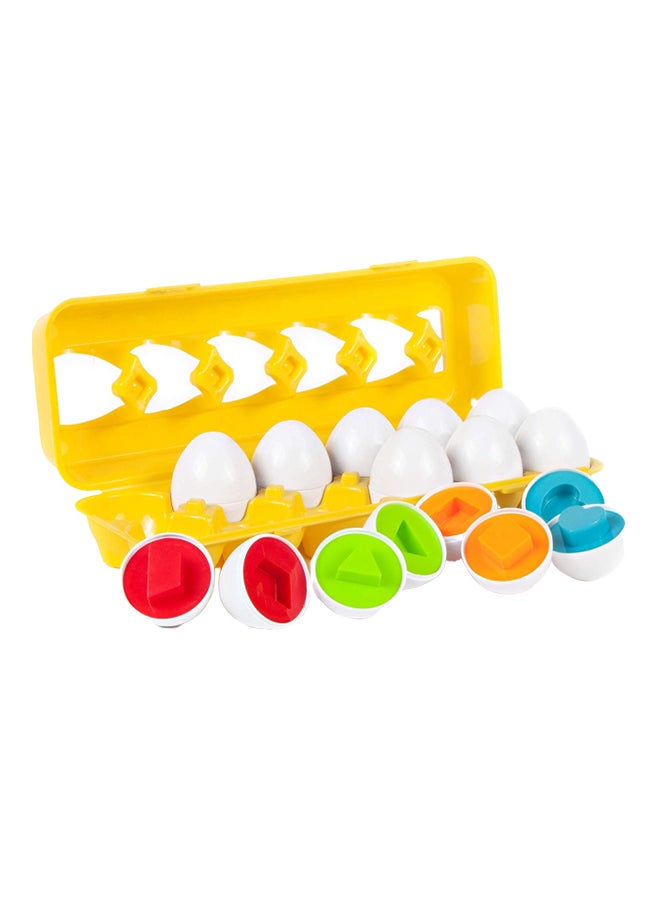 12-Piece Matching Egg Set 11.8 X 4.2 X 2.5inch
