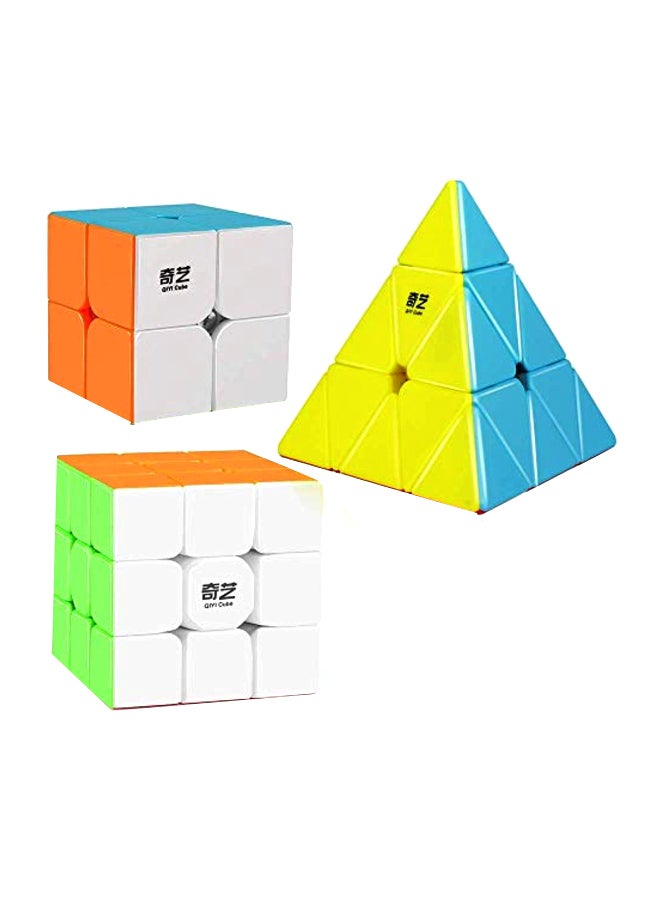 3-Piece Stickerless Rubik's Cube AM-TG413