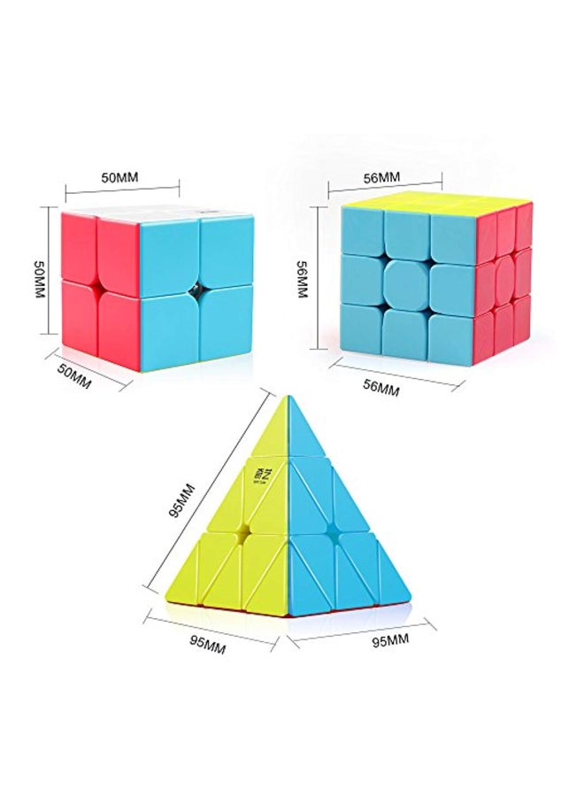 3-Piece Stickerless Rubik's Cube AM-TG413