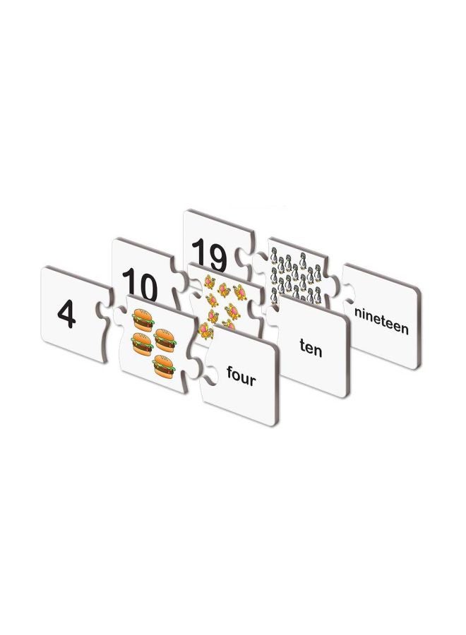 20-Piece Match It! Numbers Self Correcting Puzzle Set