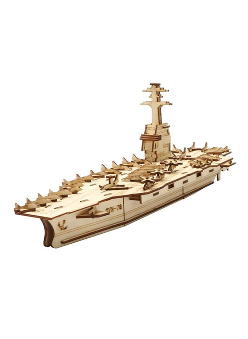 3D Wooden Aircraft Carrier Puzzle
