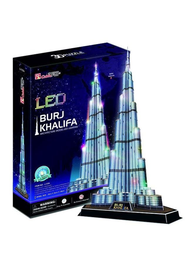 136-Piece LED Burj Khalifa 3D Puzzle L133h 146x39x34cm