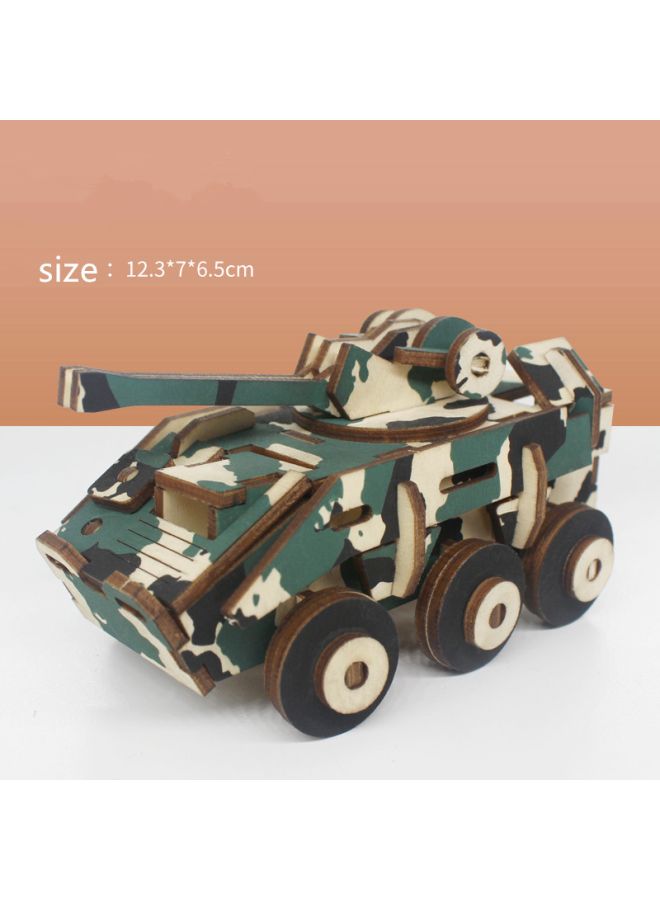 Military Tank Model 3D Puzzle 12.3x7x6.5cm