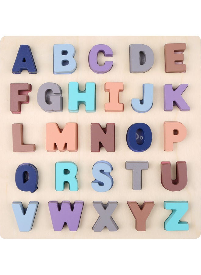 Wooden Alphabet Puzzles 29.50x1.50x29.50cm