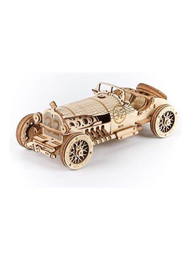 3D Wooden Puzzle-Mechanical Car Model-Self Building Vehicle Kit 7.4inch