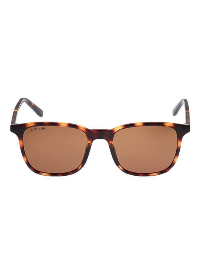 Men's Full Rimmed Modified Rectangular Frame Sunglasses - Lens Size: 53 mm