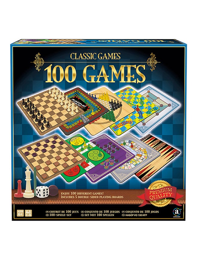 Classic 100 Board Game Set
