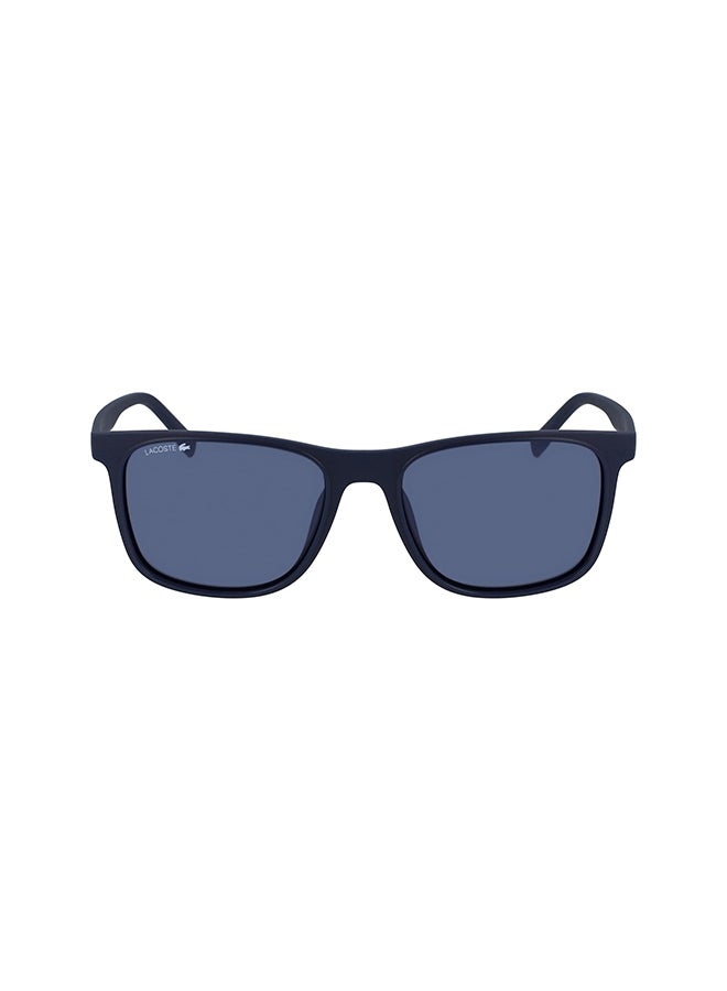 Men's Full Rimmed Modified Rectangular Frame Sunglasses - Lens Size: 55 mm