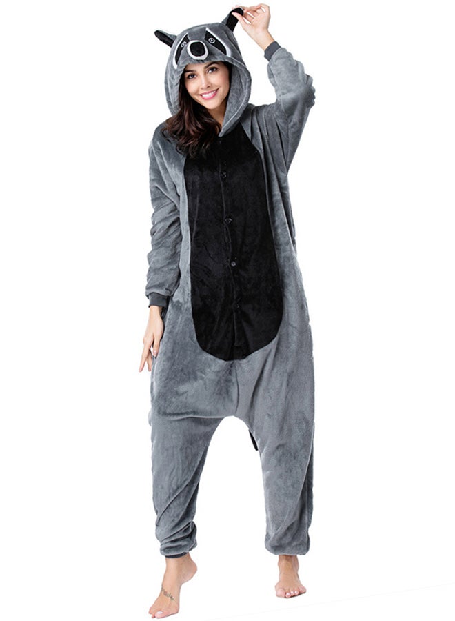 Raccoon Onesie Grey