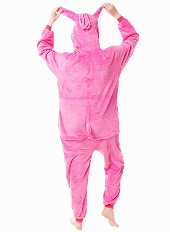 Soft Hooded Onesie Pink