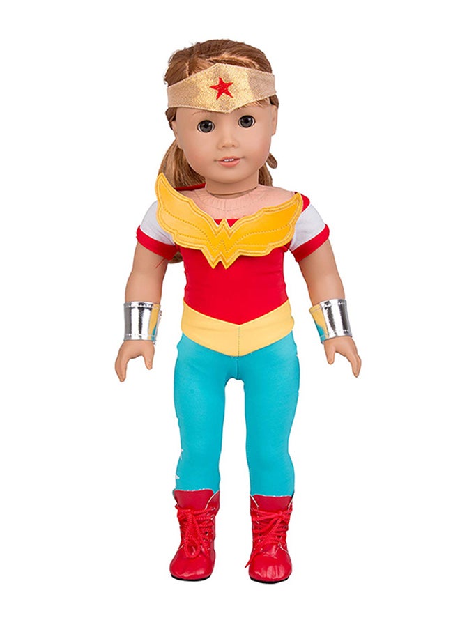 5-Piece Inspired Wonder Woman Doll Outfit Set 18inch
