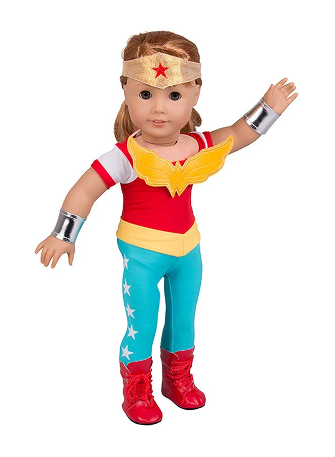 5-Piece Inspired Wonder Woman Doll Outfit Set 18inch