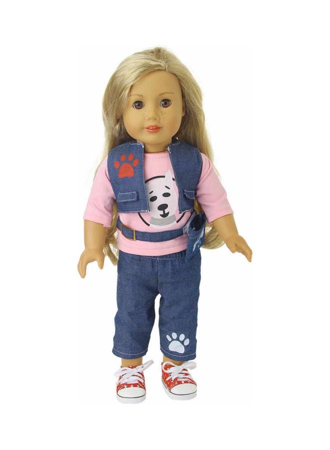 18 Inch American Girl Doll Clothes Denim Suit