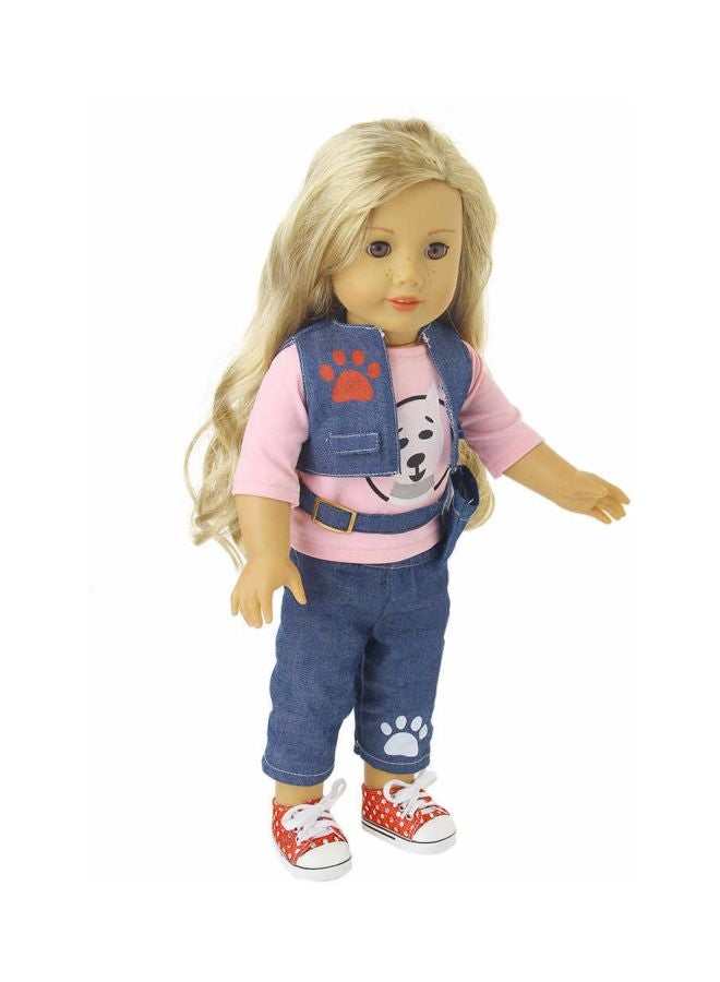 18 Inch American Girl Doll Clothes Denim Suit