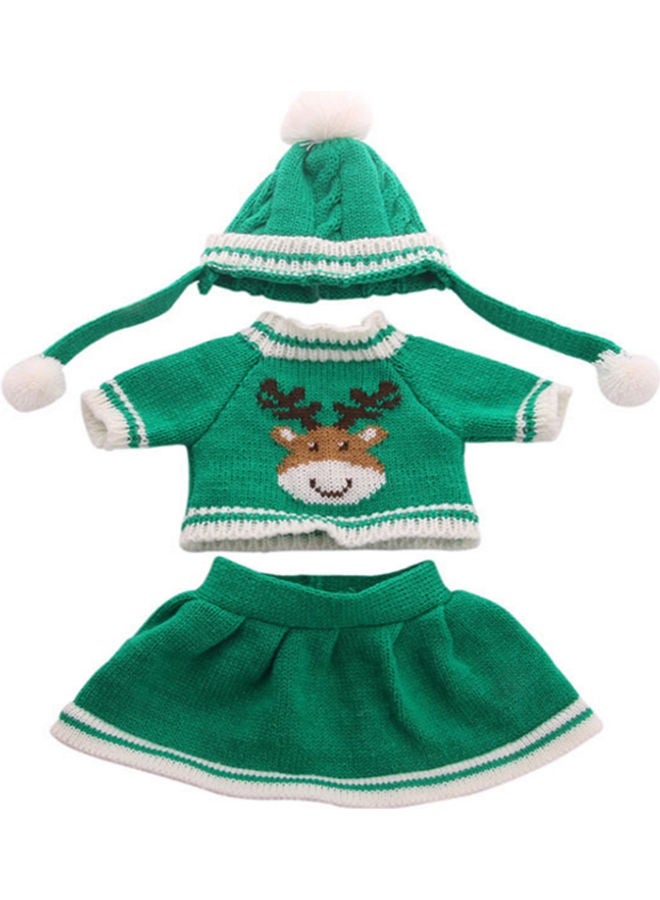 3-Piece American Doll Clothes Sweater Set 18inch