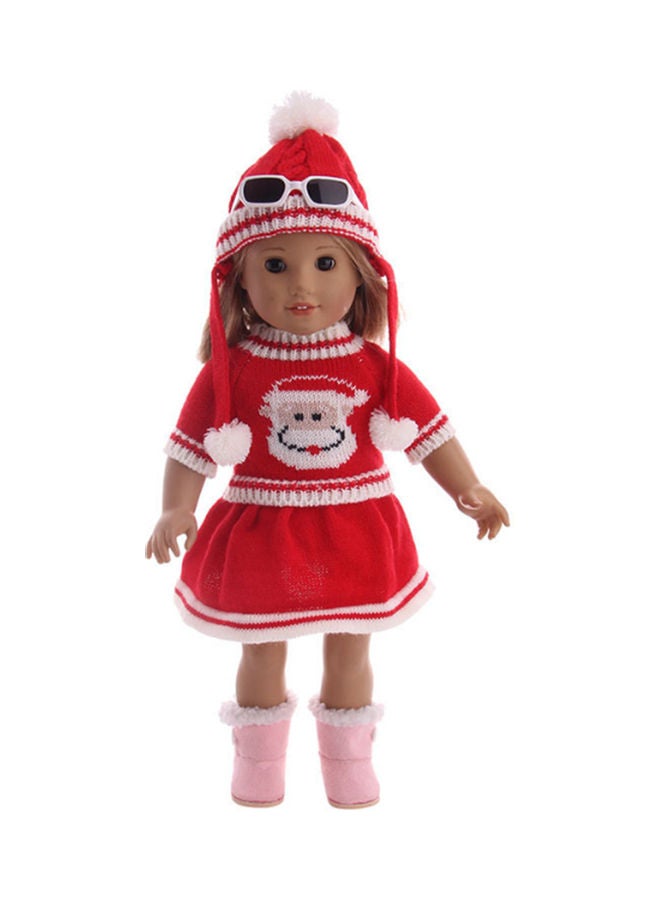 3-Piece American Doll Clothes Sweater Set 18inch