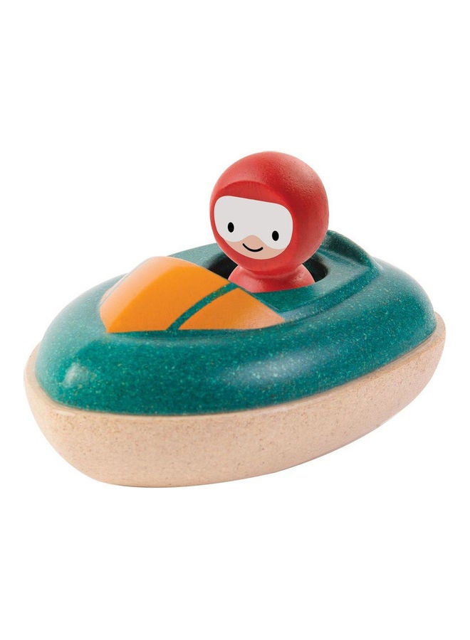 Wooden Speed Boat 8.51x11.99x6cm