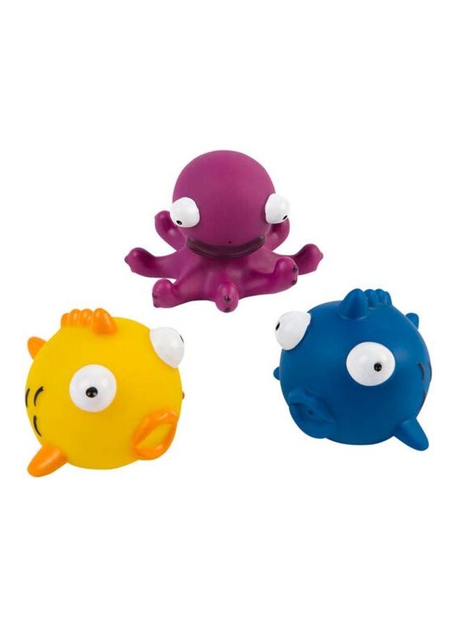 Pack Of 3 Sea Squad Squirty Bath Toy 2.9inch