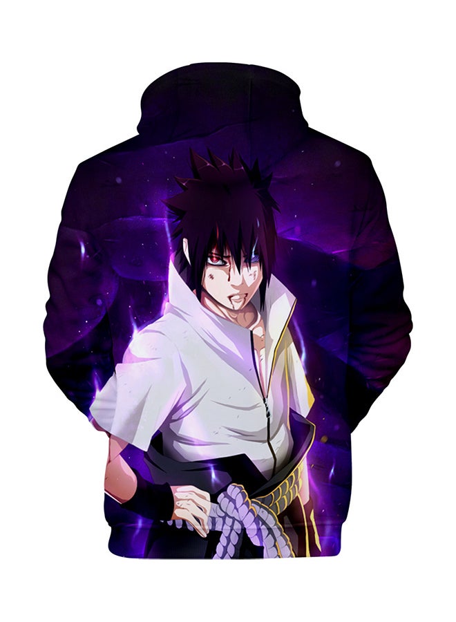 3D Naruto Digital Print Hoodie Multicolour