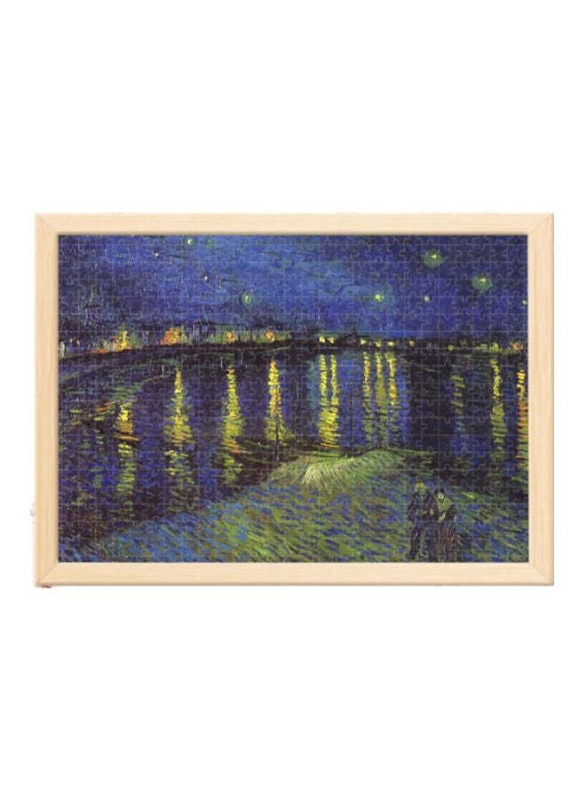 1000-Piece Jigsaw Puzzle With Photo Frame Set 75 x 50cm