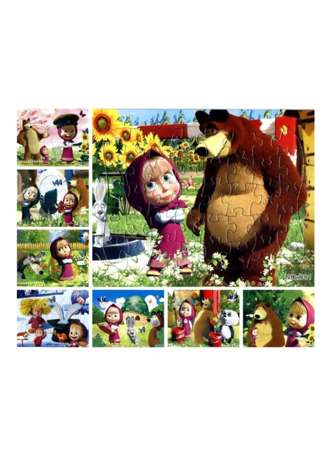 40 Pieces Cartoon Jigsaw In 8 Patterns 21x28cm