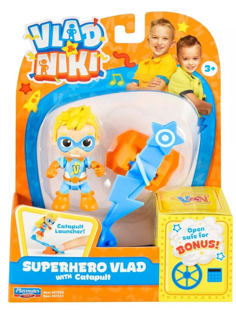 Vlad and Niki Superhero with Catapult