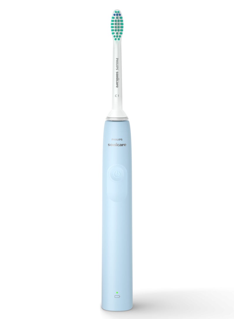 Philips Sonicare Rechargeable Electric Toothbrush 2100 Series, Light Blue, HX3651/12 Certified UAE 3 Pin
