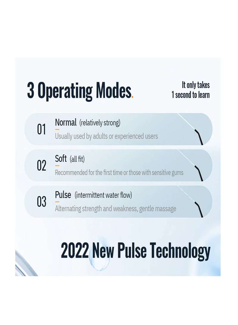 Oral Irrigator USB Rechargeable Water Flosser Portable Dental Water Jet 300ML Water Tank Waterproof Teeth Cleaner