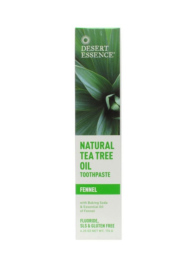 Natural Tea Tree Oil Fennel Toothpaste
