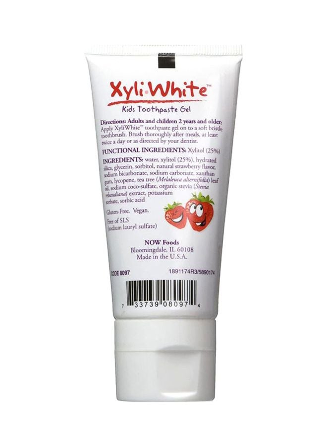 Pack Of 4 Xyli White Strawberry Splash Toothpaste Gel 4x85grams