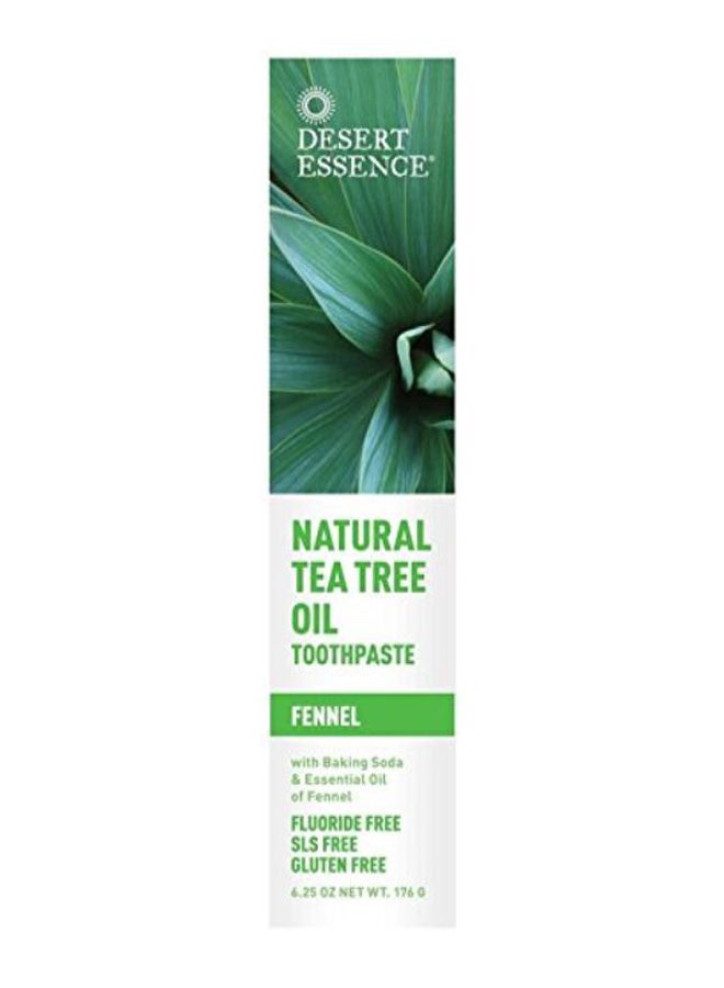 Pack Of 6 Natural Tea Tree Oil Toothpaste