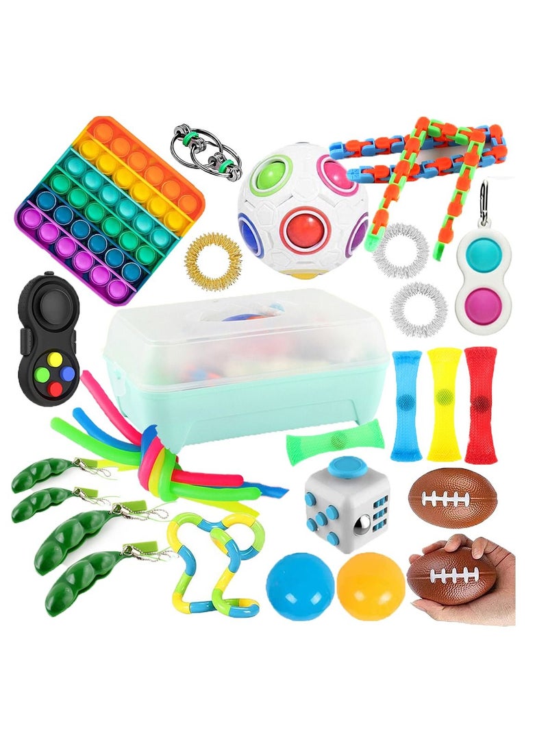 29-Piece Push Pop Bubble Sensory Decompression Toys