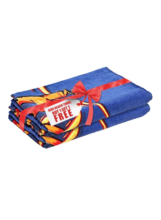 Beach Towel (Buy 1 Get 1 Free) Blue/Gold