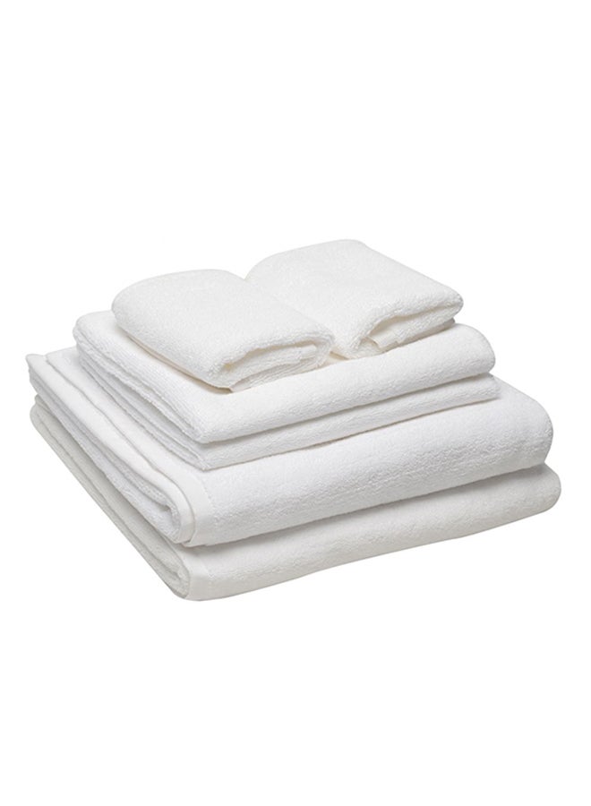 6-Piece Premium Bath Towel Set White