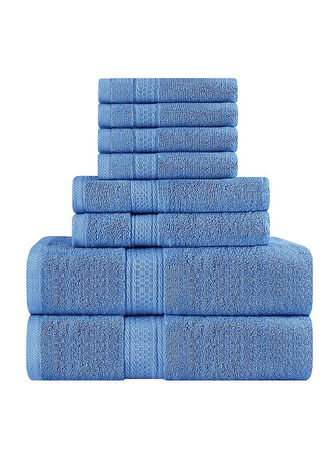 8-Piece Soft Towel Blue