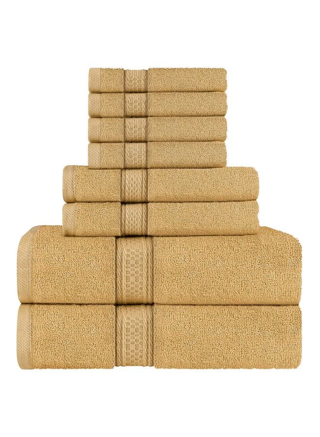 8-Piece Bath Towel Set Beige