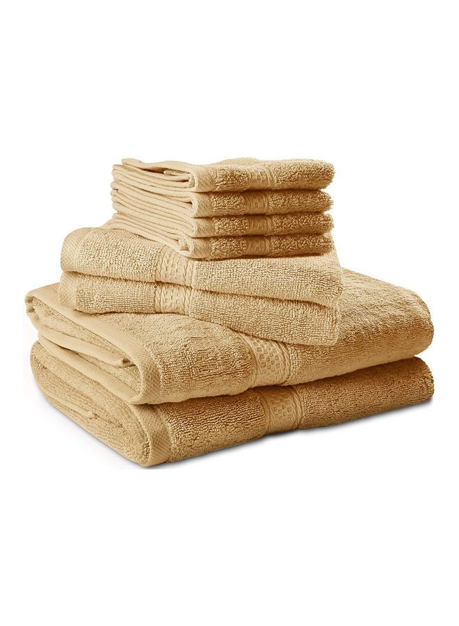 8-Piece Bath Towel Set Beige