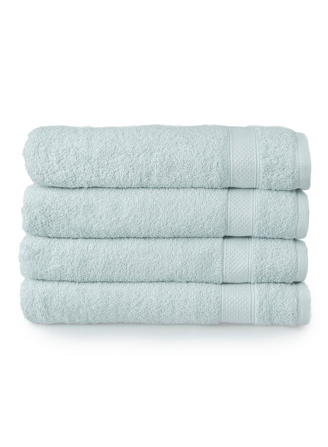 4-Piece  Basic Towel Set Sky Blue 30 x 54inch