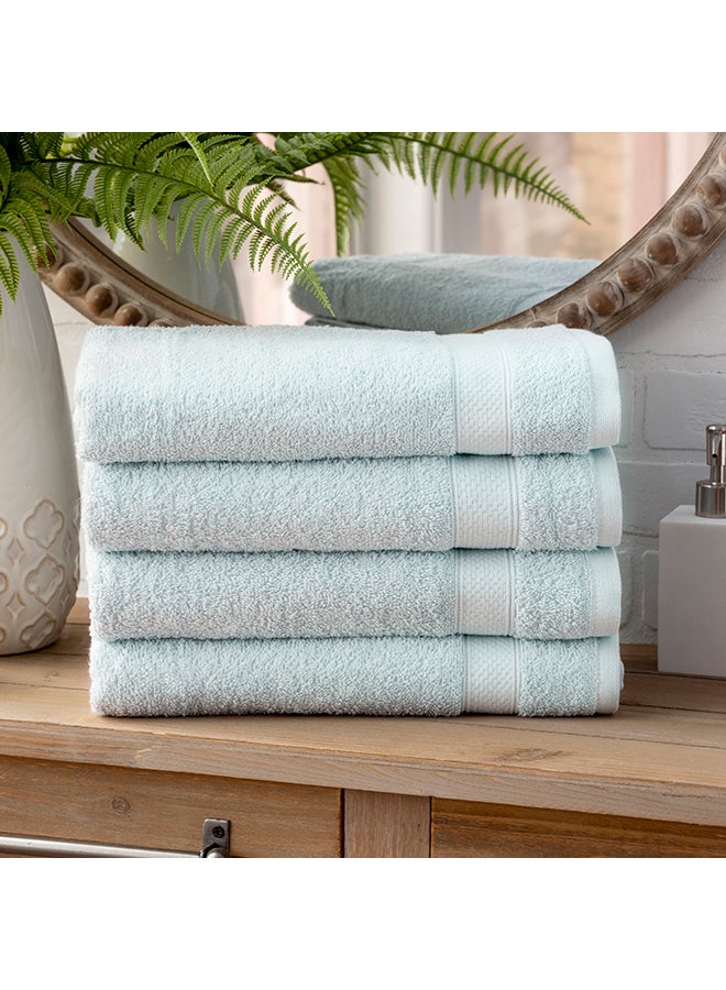 4-Piece  Basic Towel Set Sky Blue 30 x 54inch