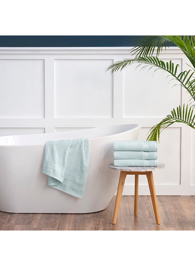 4-Piece  Basic Towel Set Sky Blue 30 x 54inch