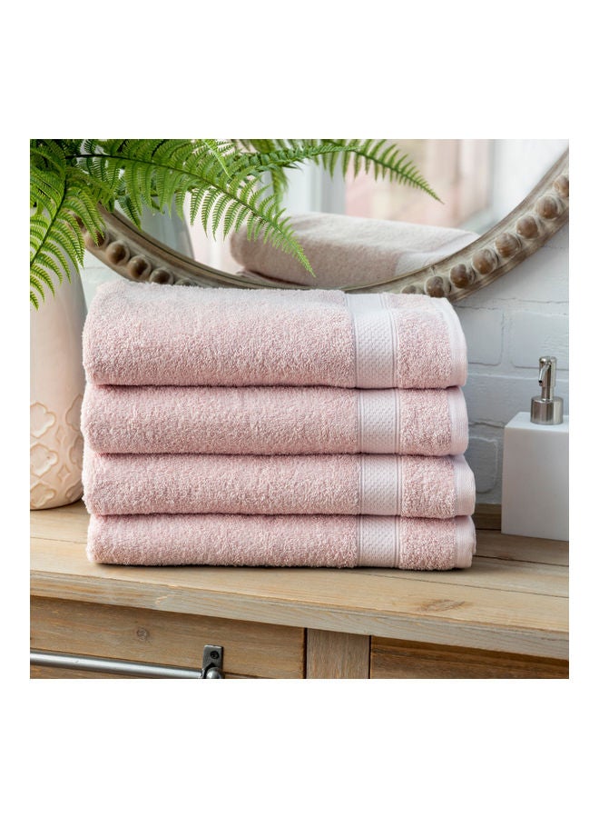 4-Piece Basic Towel Set Blush 30 x 54inch